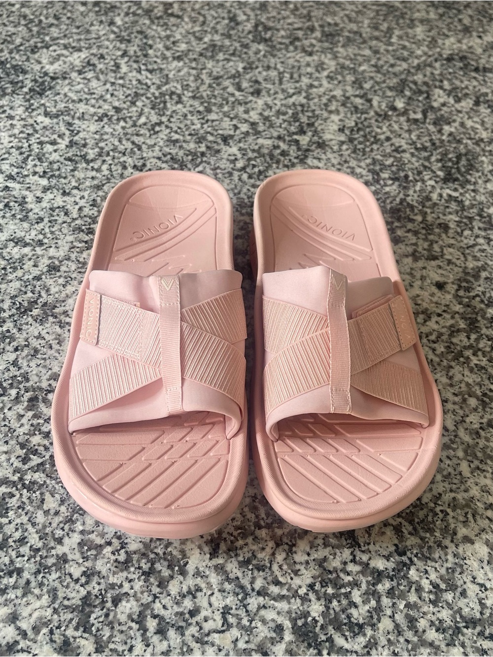 Vionic Rebound Recovery Sandals Pink Women's Sz 11 Orthopedic Slip On Slides